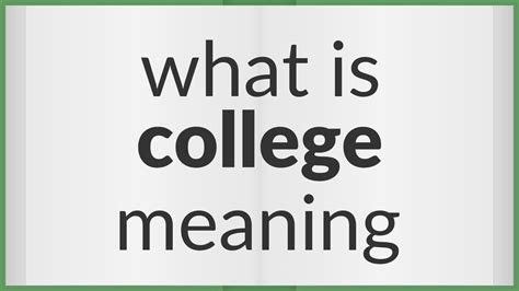 collega in inglese|college meaning.